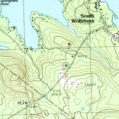 United States Geological Survey Wolfeboro, NH (1987, 24000-Scale) digital map
