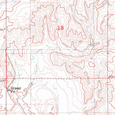 United States Geological Survey Wolff Lake, SD-ND (1978, 24000-Scale) digital map
