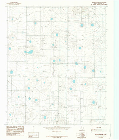 United States Geological Survey Wolfforth NW, TX (1985, 24000-Scale) digital map