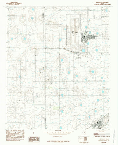 United States Geological Survey Wolfforth, TX (1985, 24000-Scale) digital map