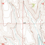 United States Geological Survey Wolfinger Butte, OR (1998, 24000-Scale) digital map