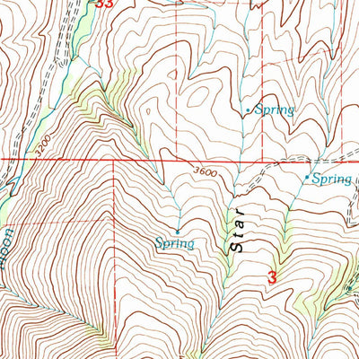 United States Geological Survey Wolfinger Butte, OR (1998, 24000-Scale) digital map
