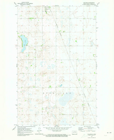 United States Geological Survey Wolford, ND (1971, 24000-Scale) digital map