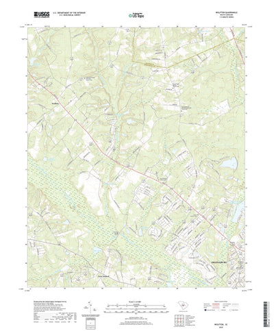 United States Geological Survey Wolfton, SC (2020, 24000-Scale) digital map