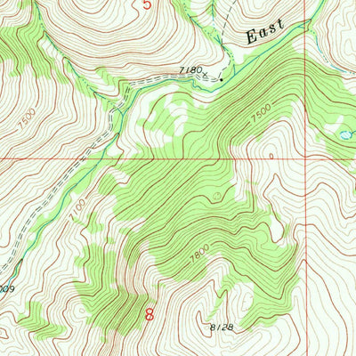 United States Geological Survey Wolverine Creek, MT (1968, 24000-Scale) digital map