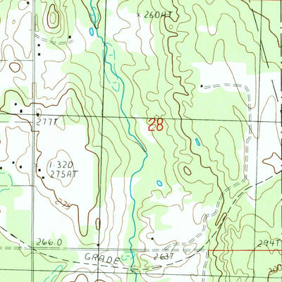 United States Geological Survey Wolverine, MI (1986, 24000-Scale) digital map