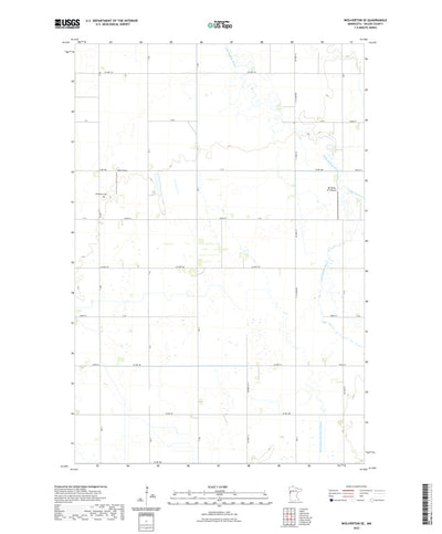 United States Geological Survey Wolverton SE, MN (2022, 24000-Scale) digital map