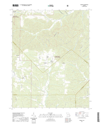 United States Geological Survey Womack, MO (2021, 24000-Scale) digital map
