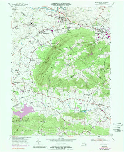 United States Geological Survey Womelsdorf, PA (1955, 24000-Scale) digital map