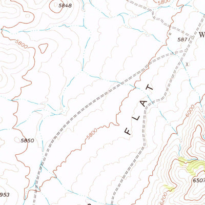 United States Geological Survey Wonder Mountain, NV (1972, 24000-Scale) digital map