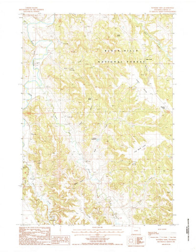 United States Geological Survey Wonder View, WY (1984, 24000-Scale) digital map