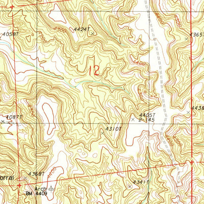United States Geological Survey Wonder View, WY (1984, 24000-Scale) digital map
