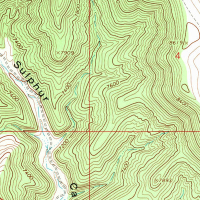 United States Geological Survey Wood Canyon, UT (1968, 24000-Scale) digital map