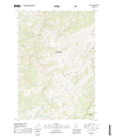 United States Geological Survey Wood Hump, ID (2020, 24000-Scale) digital map