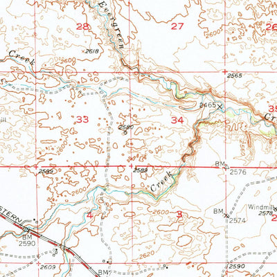 United States Geological Survey Wood Lake, NE (1950, 62500-Scale) digital map