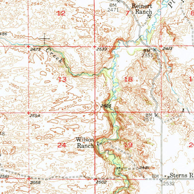 United States Geological Survey Wood Lake, NE (1950, 62500-Scale) digital map