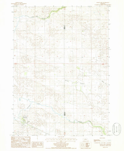 United States Geological Survey Wood Lake, NE (1985, 24000-Scale) digital map