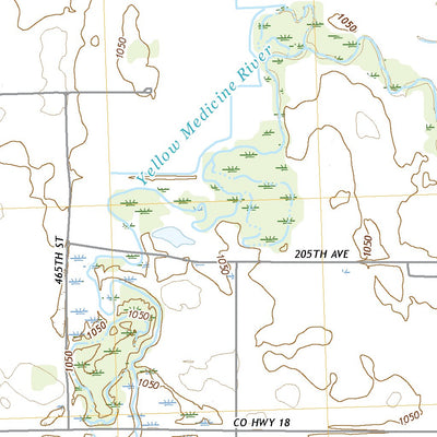 United States Geological Survey Wood Lake NW, MN (2022, 24000-Scale) digital map