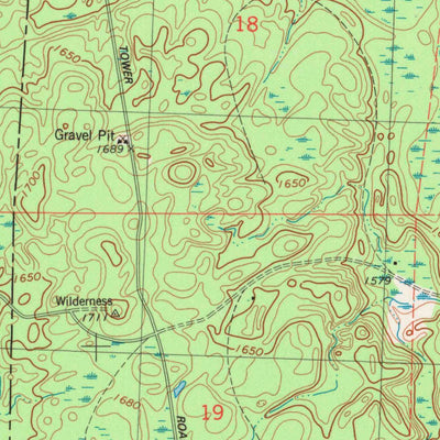 United States Geological Survey Wood Lake, WI (1979, 24000-Scale) digital map