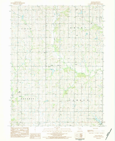 United States Geological Survey Wood, MO (1983, 24000-Scale) digital map