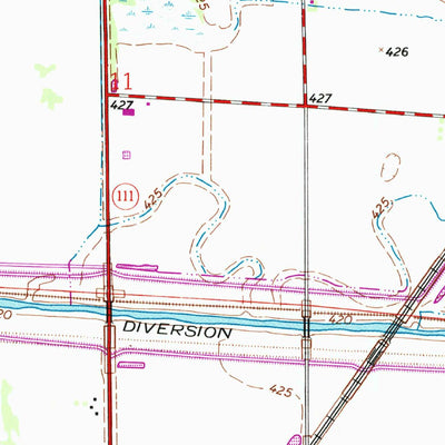 United States Geological Survey Wood River, IL-MO (1955, 24000-Scale) digital map