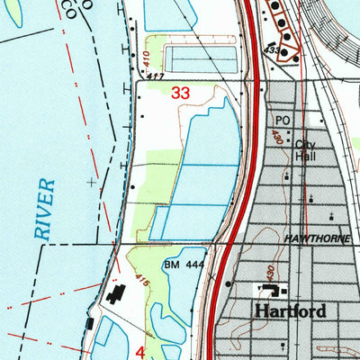 United States Geological Survey Wood River, IL-MO (1994, 24000-Scale) digital map