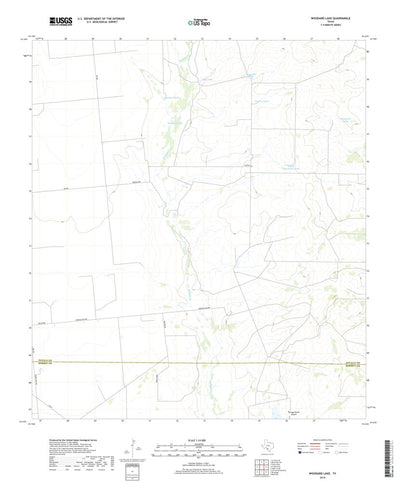 United States Geological Survey Woodard Lake, TX (2019, 24000-Scale) digital map