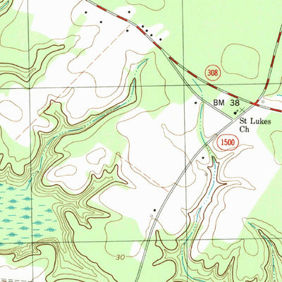United States Geological Survey Woodard, NC (1979, 24000-Scale) digital map