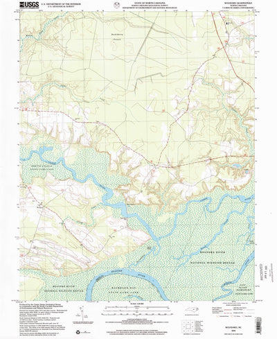 United States Geological Survey Woodard, NC (2002, 24000-Scale) digital map