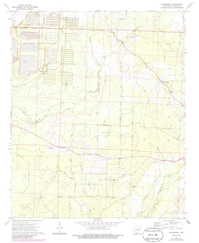 United States Geological Survey Woodberry, AR (1973, 24000-Scale) digital map
