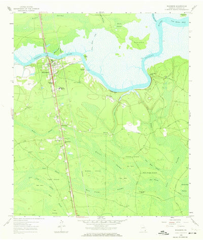 United States Geological Survey Woodbine, GA (1958, 24000-Scale) digital map
