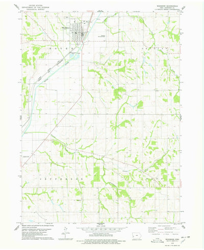 United States Geological Survey Woodbine, IA (1978, 24000-Scale) digital map