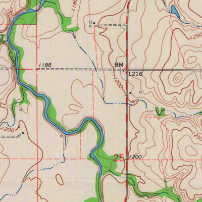 United States Geological Survey Woodbine, KS (1964, 24000-Scale) digital map