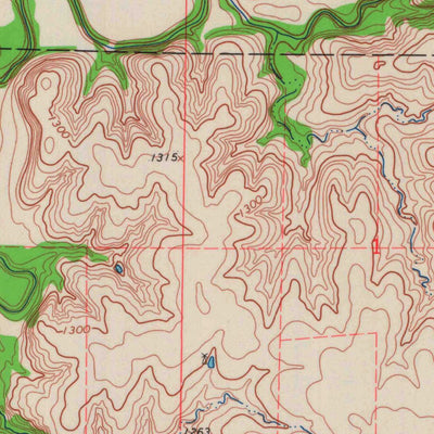 United States Geological Survey Woodbine, KS (1964, 24000-Scale) digital map