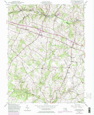 United States Geological Survey Woodbine, MD (1945, 24000-Scale) digital map