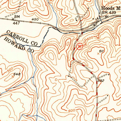United States Geological Survey Woodbine, MD (1950, 24000-Scale) digital map