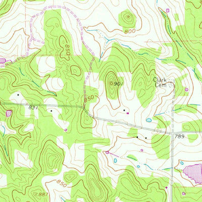 United States Geological Survey Woodbine, TX (1960, 24000-Scale) digital map