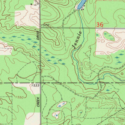 United States Geological Survey Woodboro, WI (1982, 24000-Scale) digital map