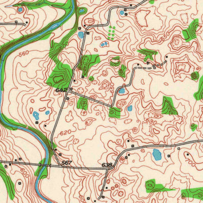 United States Geological Survey Woodburn, KY (1951, 24000-Scale) digital map