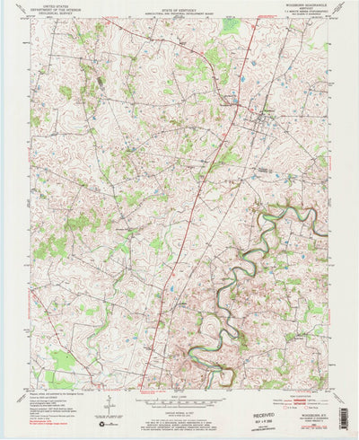 United States Geological Survey Woodburn, KY (1979, 24000-Scale) digital map