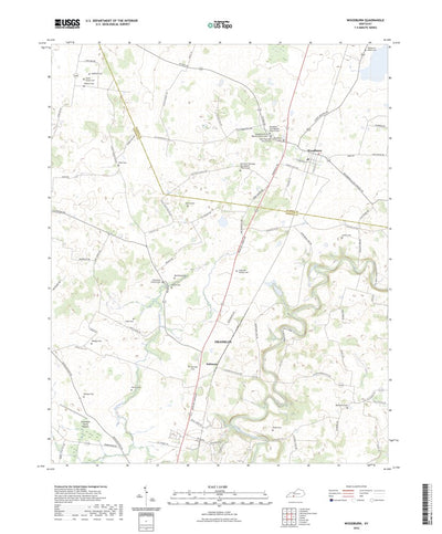 United States Geological Survey Woodburn, KY (2022, 24000-Scale) digital map