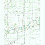 United States Geological Survey Woodburn North, IN-OH (1958, 24000-Scale) digital map