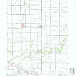 United States Geological Survey Woodburn South, IN-OH (1992, 24000-Scale) digital map
