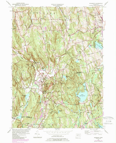 United States Geological Survey Woodbury, CT (1955, 24000-Scale) digital map