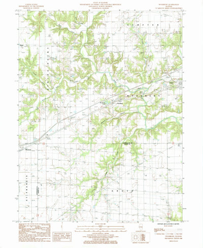 United States Geological Survey Woodbury, IL (1985, 24000-Scale) digital map