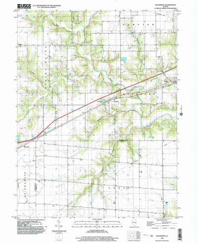 United States Geological Survey Woodbury, IL (1998, 24000-Scale) digital map