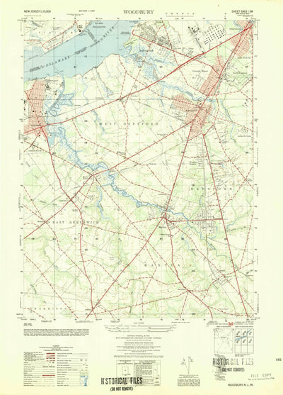 United States Geological Survey Woodbury, NJ-PA (1949, 25000-Scale) digital map