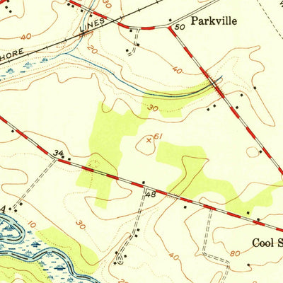 United States Geological Survey Woodbury, NJ-PA (1951, 24000-Scale) digital map