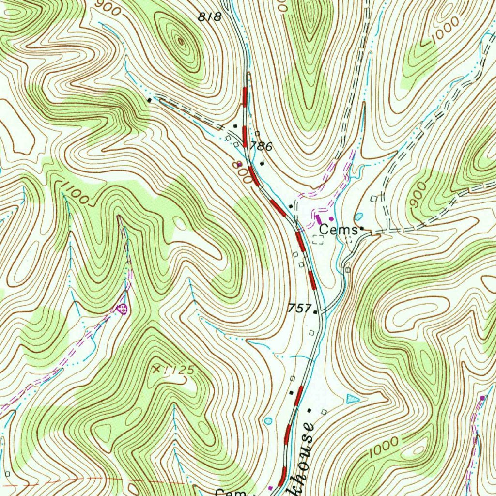 Woodbury, Tn (1962, 24000-scale) Map By United States Geological Survey 