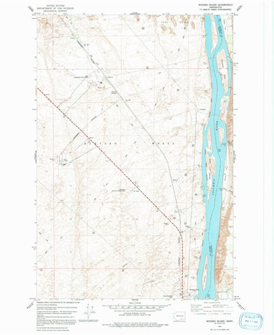 United States Geological Survey Wooded Island, WA (1978, 24000-Scale) digital map